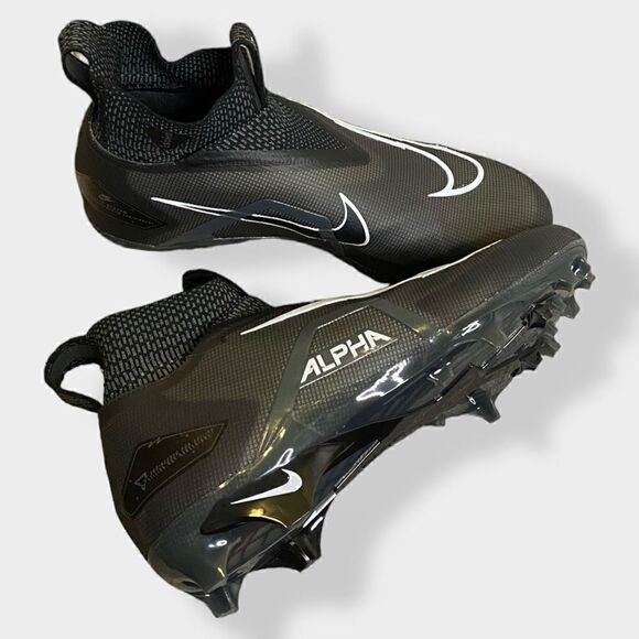Nike Alpha Menace Elite Flyknit 3 Black Football Cleats CT6648-010 Mens size 11 - Picture 7 of 10